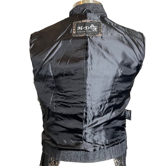 H & D Classic Leather Collection Women’s Large Motorcycle Jacket - Picture 13 of 16